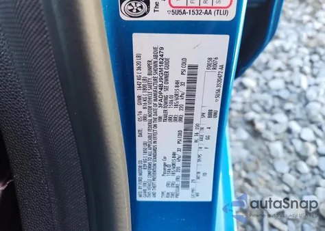 2016 Ford Fiesta Se z USA, uszkodzony, nr VIN 3FADP4BJ9GM182479